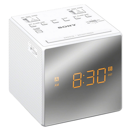 SONY ICF-C1T, White, Clock Radio with dual alarm, AM/FM