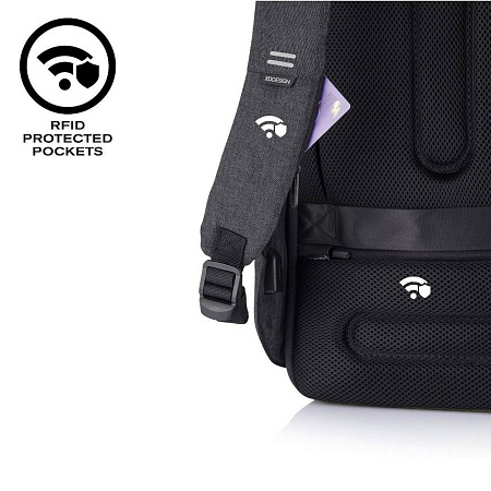 Рюкзак для ноутбука Bobby Hero Small, 13.3", Искусственная кожа, Чёрный