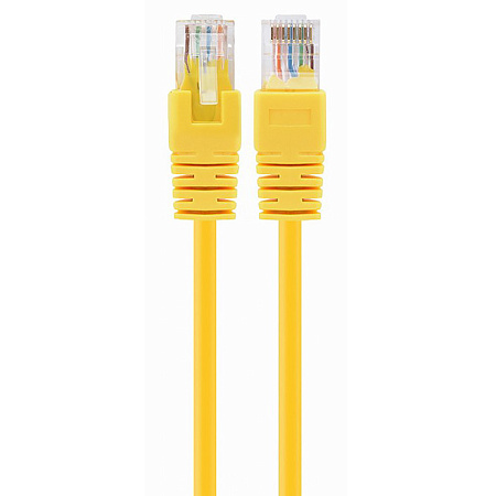 5m, Patch Cord Yellow, PP12-5M/Y, Cat.5E, Cablexpert, molded strain relief 50u" plugs 5m, Patch Cord Yellow, PP12-5M/Y, Cat.5E, Cablexpert, molded strain relief 50u" plugs