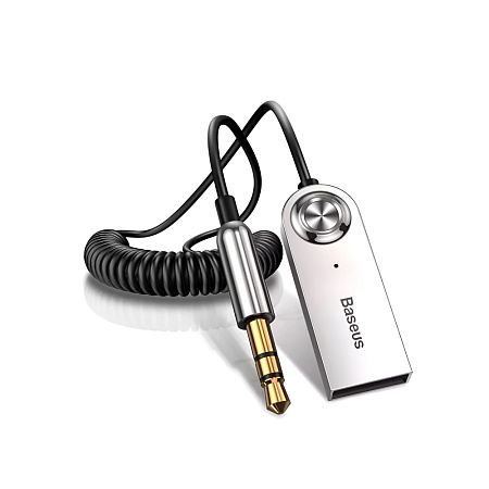 Baseus Cable Car Adapter Wireless Audio Receiver 3.5mm BA01, Black