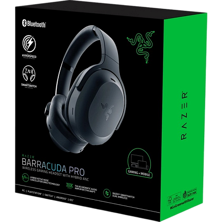 Gaming Wireless Headset Razer Barracuda Pro, 50mm drivers, 20-20kHz, 32 Ohm, 96db, 340g, 40h, AMP, A