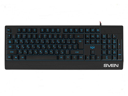 Gaming Keyboard SVEN KB-G7400, TKL, Fn keys, Backlight, WinLock, 1.8m, USB, EN/RU, Black