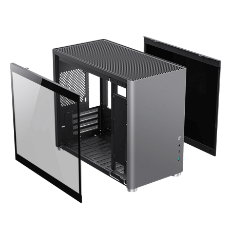 Case mATX GAMEMAX Spark, w/o PSU, 0.8/0.6mm, Front Metal, Dual Side Tempered Glass, Dust Filter, 1xU