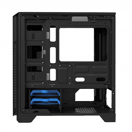 Case mATX GAMEMAX M63, w/o PSU, 0.6mm, 1x120mm Blue LED, Front Mesh, Transparent Panel, 2xUSB3.0, 2x