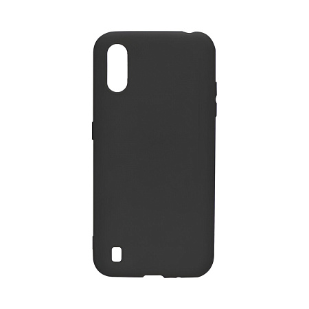 Helmet Case Liquid Silicone Samsung A01, Black Helmet Case Liquid Silicone Samsung A01, Black