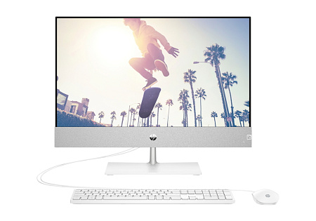 HP AIO Pavilion 24 Silver  (23.8" FHD IPS Ryzen 5 5500U 2.1-4.0GHz, 8GB, 512GB, FreeDOS)