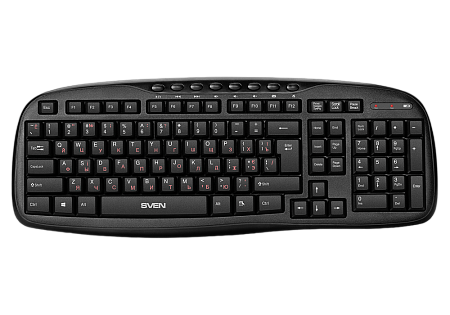 Клавиатура и мышь SVEN KB-C3600W, Беспроводное, Чёрный