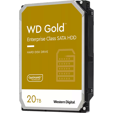 Жесткий диск Western Digital WD Gold, 3.5", 20 TB <WD202KRYZ>