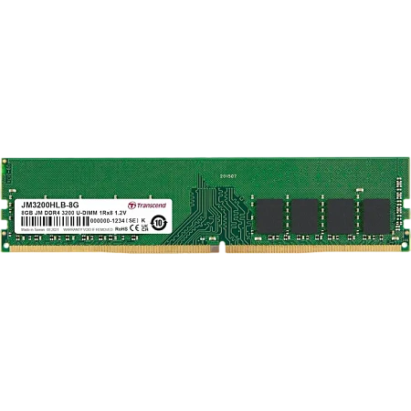 Оперативная память Transcend JM3200HLB-8G, DDR4 SDRAM, 3200 МГц, 8Гб,процессоры ,оперативная память, ssd, M2, hdd, кейсы