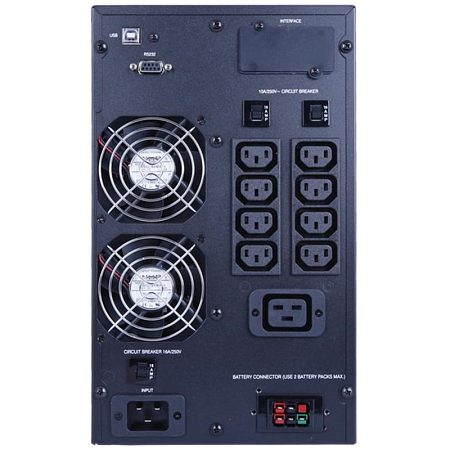 UPS PowerCom MAC-3000 IEC, Tower, 3000VA/3000W,Online,LCD, USB,SNMP SLOT,Ex.Batt. Connector, 8*C13+1