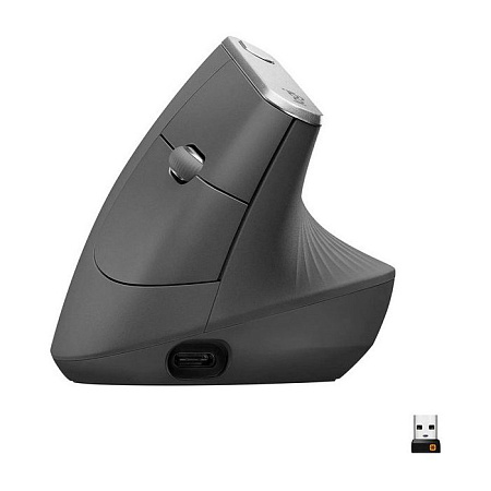 Wireless Mouse Logitech MX Vertical, 400-4000 dpi, 6 buttons, Ergonomic, 135g., 57° tilt, , 240mAh, 