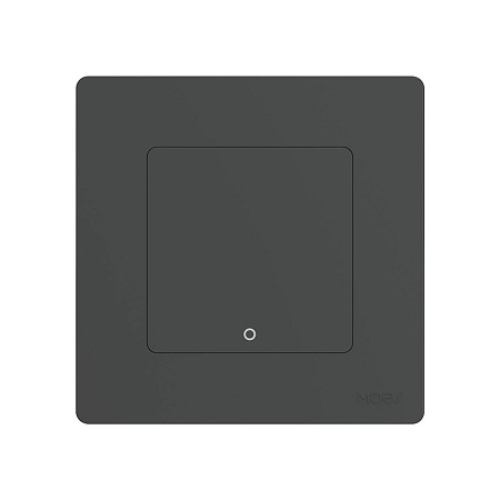 Moes Zigbee Star Ring Smart Push Button Switch 1 Gang (Neutral Optional), Grey