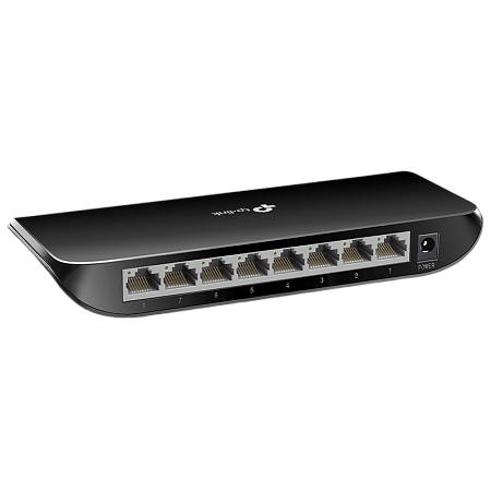 .8-port 10/100/1000Mbps Switch TP-LINK "TL-SG1008D", Plastic Case