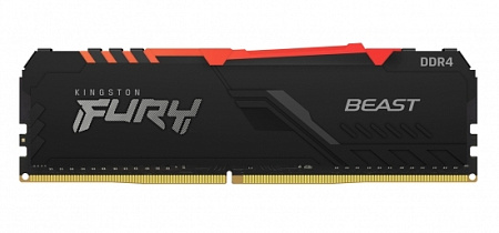 Оперативная память Kingston FURY Beast RGB, DDR4 SDRAM, 3600 МГц, 16Гб, KF436C18BBA/16