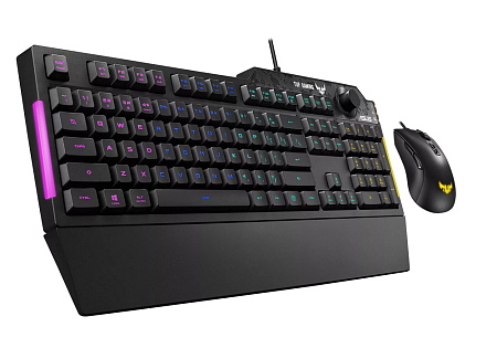 Клавиатура и мышь ASUS TUF K1/M3, Проводное, Чёрный
