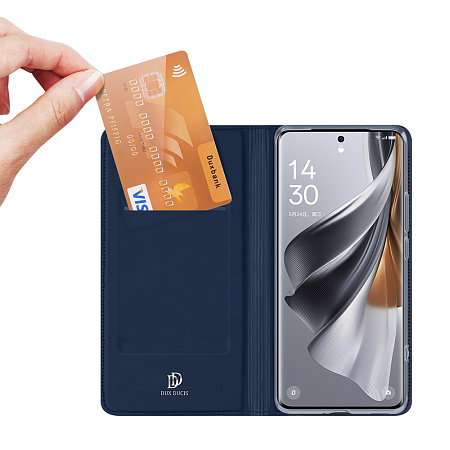 DUX DUCIS Case Flip SkinPro OPPO Reno 10/10Pro, Blue DUX DUCIS Case Flip SkinPro OPPO Reno 10/10Pro, Blue