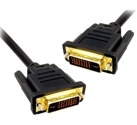 Cable DVI M to DVI M,  3.0m, DVD1004-3m,BLACK,WIRE 24+1 GOLD 30AWG WITH FERRITE