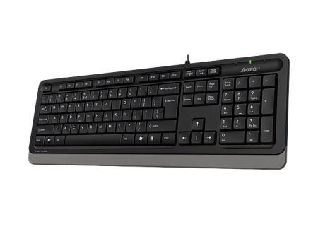 Keyboard A4Tech FK10, Multimedia Hot Keys, Laser Inscribed Keys , Splash Proof, 1.5m, USB, EN/RU/RO,