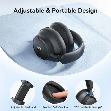 Baseus Wireless Headphones, Noise Cancelling, Bass BH1, Cosmic Black