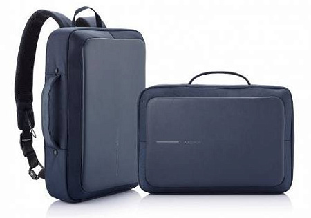 15.6" Bobby Bizz anti-theft backpack & briefcase, Navy, P705.575