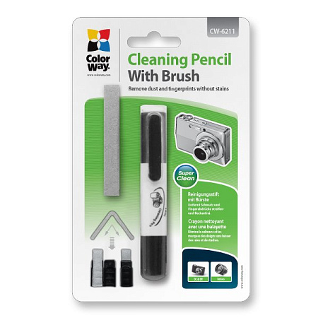 ColorWay CW-6211 Cleaning Pencil with brush,бумага ,чернила, Opc, тонер, dvd, duracell, батарейки