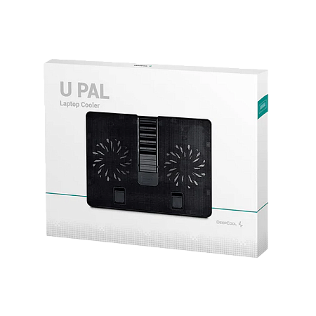 Notebook Cooling Pad Deepcool U-PAL, up to 15.6'', 2x140mm, Adjustable angle, USB3.0, U-shaped