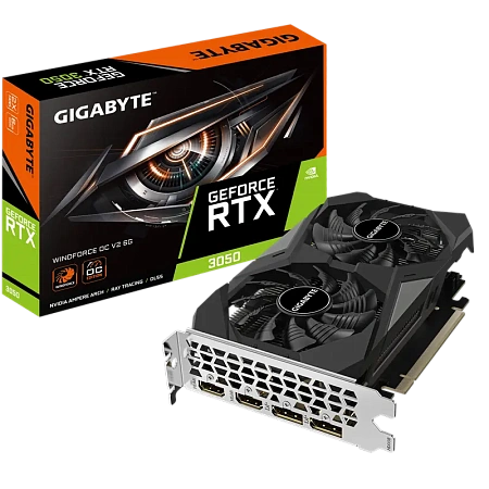 Видеокарта Gigabyte GV-N3050WF2OCV2-6GD, 6GB GDDR6 96бит