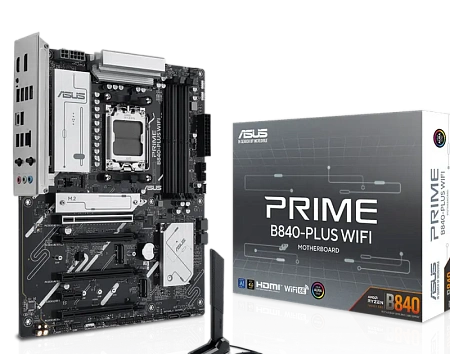 Материнская плата ASUS PRIME B840-PLUS WIFI, AM5, AMD B840, ATX,процессоры ,оперативная память, ssd, M2, hdd, кейсы