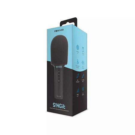 Forever Bluetooth Microphone with Speaker BMS-500, Black