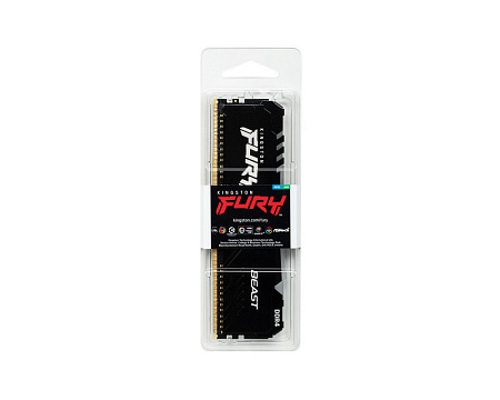 .8GB DDR4-3600MHz Kingston FURY Beast RGB (KF436C17BBA/8), CL17-21-21, 1.35V, Intel XMP 2.0, Black .8GB DDR4-3600MHz Kingston FURY Beast RGB (KF436C17BBA/8), CL17-21-21, 1.35V, Intel XMP 2.0, Black
