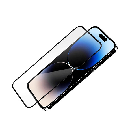 Helmet Diamond Glass 5D iPhone 14 Pro, Black