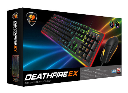 Клавиатура и мышь Cougar Deathfire EX, Проводное, Чёрный