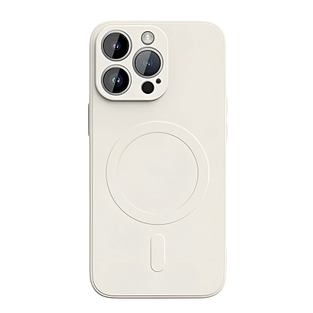 WOO Case Liquid Silicone Magsafe Iphone 16 Pro, Beige WOO Case Liquid Silicone Magsafe Iphone 16 Pro, Beige