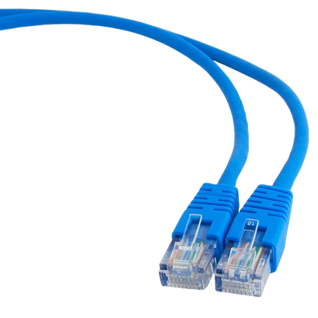  0.5m, Patch Cord  Blue, PP12-0.5M/B, Cat.5E, Cablexpert, molded strain relief 50u" plugs