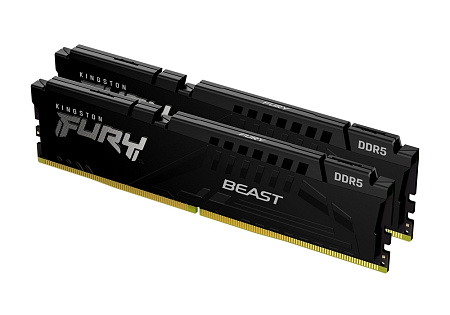 .32GB DDR5-6000MHz  Kingston FURY Beast (Kit of 2x16GB)  (KF560C40BBK2-32), CL40-40-40, 1.35V, Black