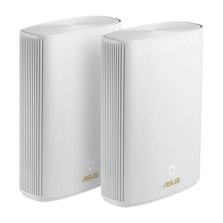 Whole-Home Mesh Dual Band Wi-Fi 6 System ASUS, "ZenWiFi AX Hybrid XP4 2pk", AX1800, AV1300, USB3.0