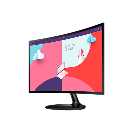 23.5" SAMSUNG S24C360EA Black, Curved-VA, 1920x1080, 75Hz, FreeSync, 4ms,250cd,MegaDCR,D-Sub+HDMI