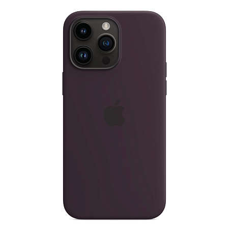 Case Original Silicone with MagSafe for iPhone 14 Pro Max, Elderberry
