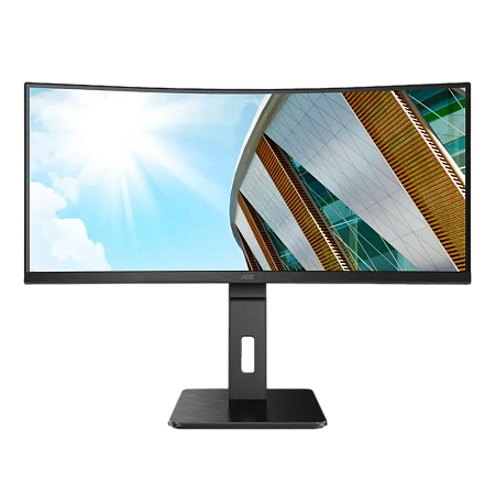 34" Монитор AOC CU34P2A, VA 3440x1440 WQHD, Чёрный
