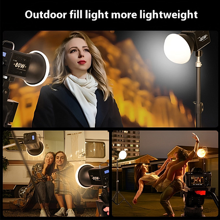 60W LED Photography Fill Light with 2.1m Tripod Stand