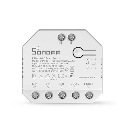 Sonoff Wi-Fi 2-Gang Smart Switch DUALR3 Lite Sonoff Wi-Fi 2-Gang Smart Switch DUALR3 Lite