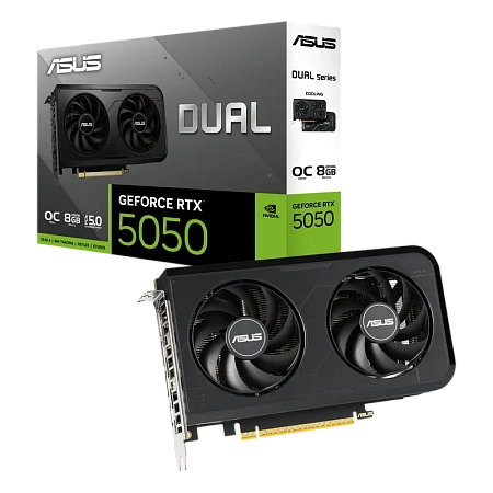 Видеокарта ASUS DUAL-RTX5050-O8G, 8GB GDDR6 128бит