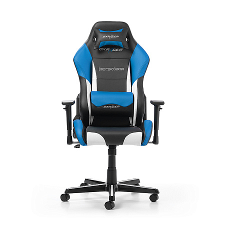 Gaming Chair DXRacer Drifting GC-D61-NWB,Black/White/Blue,User max load up to 150kg/height 145-175cm