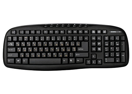 Клавиатура и мышь SVEN KB-C3600W, Беспроводное, Чёрный