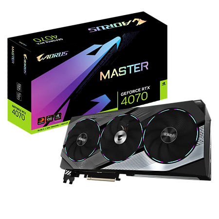 VGA Gigabyte RTX4070 12GB GDDR6X Aorus Master  (GV-N4070AORUS M-12GD)