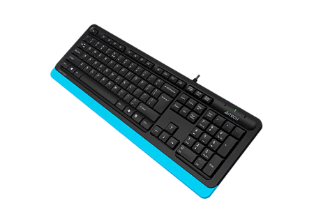 Keyboard A4Tech FK10, Multimedia Hot Keys, Laser Inscribed Keys , Splash Proof, 1.5m, USB, EN/RU/RO,