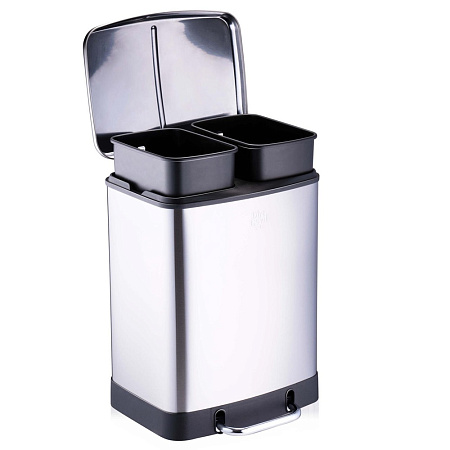 Dirt Devil Pedal Bin 2x12 L Soft Close Silver DDPBIN2X12 Dirt Devil Pedal Bin 2x12 L Soft Close Silver DDPBIN2X12