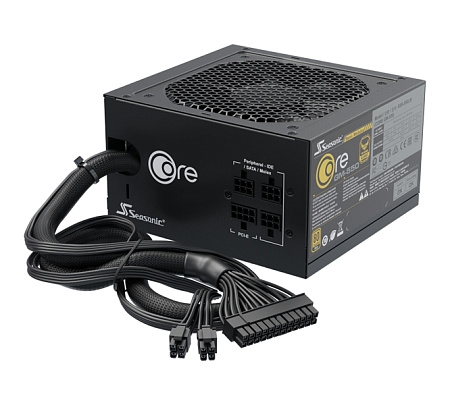 Power Supply ATX 650W Seasonic Core GM-650 80+ Gold, 120mm fan, Semi-modular, S2FC