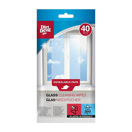Dirt Devil Cleaning Wipes Glass 40pcs DDWIPGLA Dirt Devil Cleaning Wipes Glass 40pcs DDWIPGLA