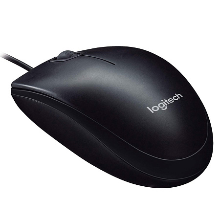 Mouse Logitech M90, 1000 dpi, 3 buttons, Ambidextrous, 90g., 1,8m, USB, Black